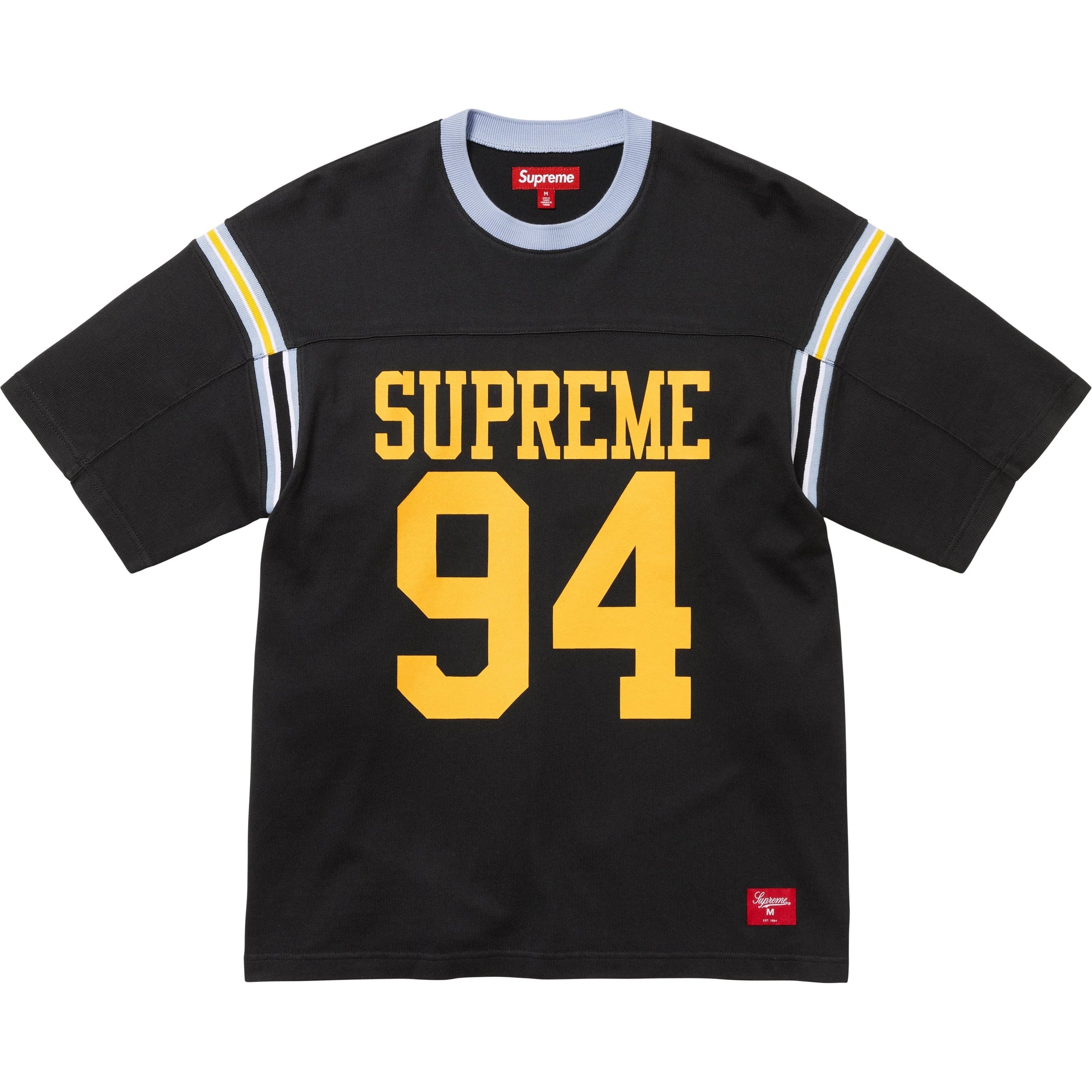 Split S/S Football Top view 5